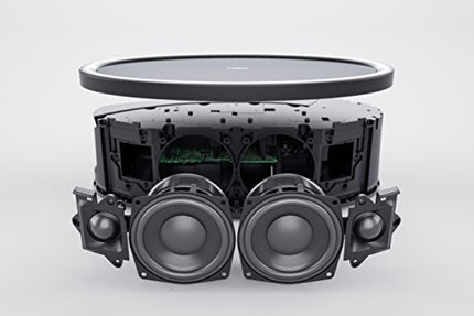 Yamaha MusicCast 50 muusikakast (mitmetoaline stereokõlar, mis ühildub Alexa hääljuhtimisega – mugav muusika voogedastus – juhtmevaba kõlar ruumi täitva heliga) must