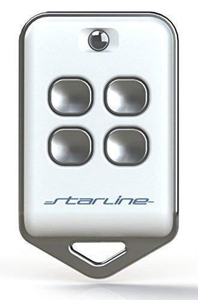 Universal remote control for duplicating original radio remote controls with 433 MHz up to FIXED CODE (not suitable for duplicating variable code/rolling code) Long range, up to 200 m (white