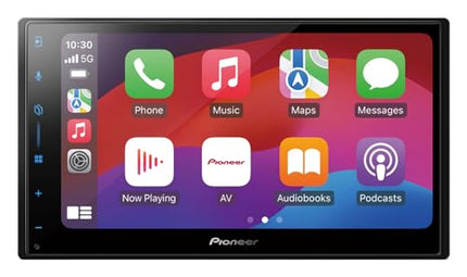 Pioneer SPH-DA77DAB-AN 2DIN meediakeskus, mahtuvuslik 6,8-tolline puutetundlik paneel, WiFi, Bluetoothi, Apple CarPlay, Android Auto ja DAB+ tugi, 13-ribaline graafiline ekvalaiser, DAB-antenn