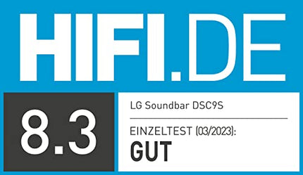 LG DSC9S 3.1.3 heliriba (400W) juhtmevaba subwooferiga (Dolby Atmos, HDMI, Bluetooth), must [mudeliaasta 2023]