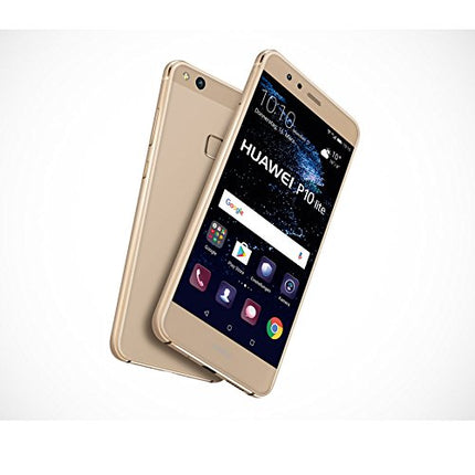 HUAWEI P10 lite kahe SIM-kaardiga nutitelefon (13,2 cm (5,2 tolli) puutetundlik ekraan, 32 GB sisemälu, Android 7.0) plaatina-kuldne