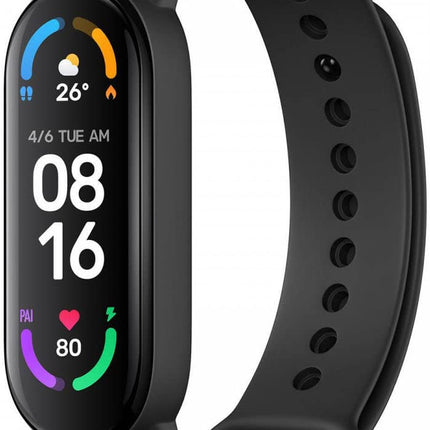 Xiaomi Mi Smart Band 6, fitness- ja aktiivsusmonitor (1,56 tolli AMOLED-ekraan, 30 treeningrežiimi, SpO2 jälgimine, une ja pulsisageduse jälgimine, 14-päevane aku tööiga, 5 ATM veekindlus, Mi Fit rakendus)
