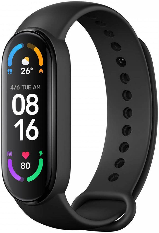 Xiaomi Mi Smart Band 6, fitness- ja aktiivsusmonitor (1,56 tolli AMOLED-ekraan, 30 treeningrežiimi, SpO2 jälgimine, une ja pulsisageduse jälgimine, 14-päevane aku tööiga, 5 ATM veekindlus, Mi Fit rakendus)