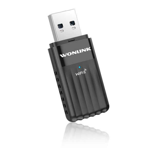WONLINK WiFi-pulk arvutile, AX900 Bluetooth 5.3 WiFi 6 USB-adapter Dongle kahesageduslik interneti WiFi-pulk arvutile/lauaarvutile/sülearvutile, USB WiFi-adapter sisseehitatud draiveriga, ühildub Windows 11/10, WPA3-ga