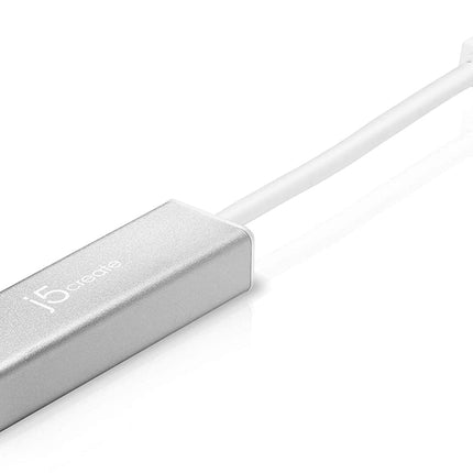 j5create USB 3.0 to Gigabit Ethernet Adapter - 10/100/1000 Ethernet RJ45 LAN Network Adapter for Mac, Windows 11/10/8.1/7, Chrome OS (JUE130)