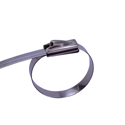 Red Tools stainless steel cable ties, 316 steel, 100-pack, various sizes and lengths, steel band, temperature range between -80° and +540° Celsius (4.6 x 300 mm)