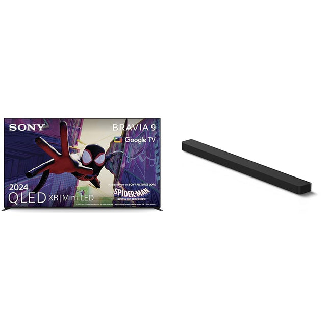 Sony BRAVIA 9 QLED 75-tolline 4K HDR Google'i nutiteler (2024) ja BRAVIA Theater Bar 9
