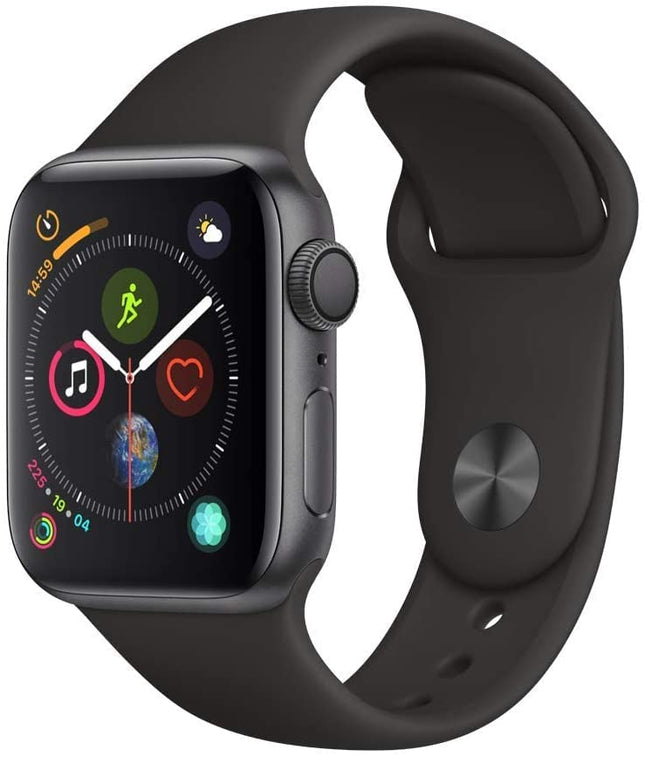 Apple Watch Series 4 44mm (GPS) - Space Gray Aluminum Case with Black Sport Band (Refurbished)