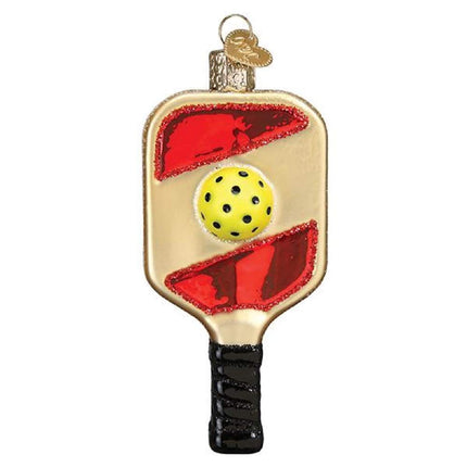Old World Christmas Ornaments Pickleball Paddle Glass Blown Ornaments for Christmas Tree