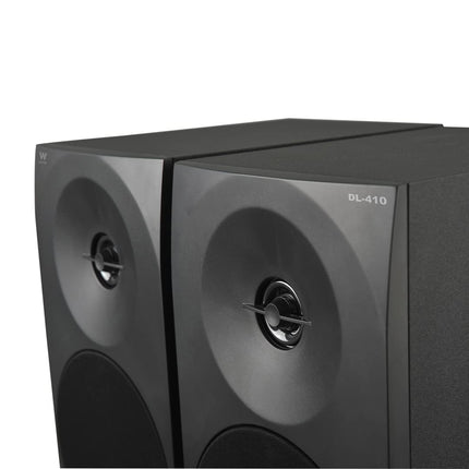 Woxter Dynamic Line 2.0 stereo speaker (powered by 150W, wood, 4 woofers, 2 tweeters, 3.5mm RCA, bass reflex control (volume, treble, bass), color black DL-410 Black Única