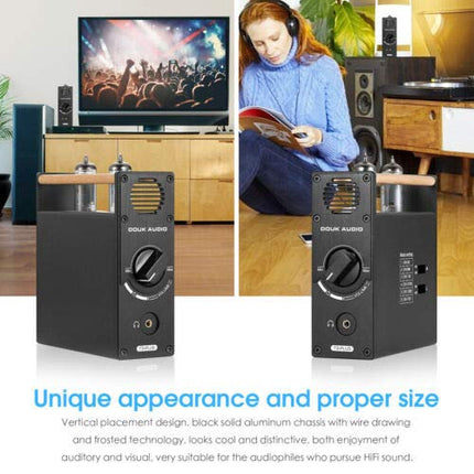 Douk Audio T3 Plus Mini vaakumtoru eelvõimendi MM/MC Phono lava kõrvaklappide võimendi toru eelvõimendi