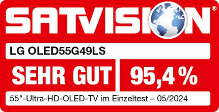 LG OLED55G49LS televiisor 55" (139 cm) OLED evo televiisor (α11 4K tehisintellektiga protsessor, webOS 24, Dolby Vision, kuni 120 Hz) [mudeliaasta 2024]