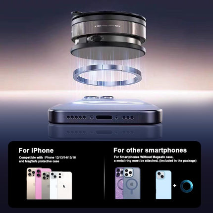 GemCoo autokinnitusega mobiiltelefonihoidik, magnetiline, Magsafe'i 360° pööratav autotelefonihoidik iminapaga, universaalne telefonihoidik iPhone'ile, Samsungile, metallile, klaasile, seinale, peeglile