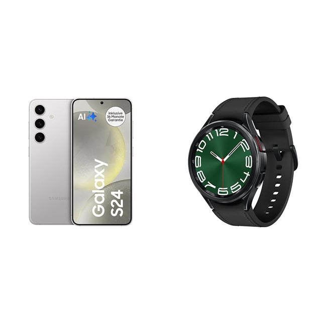 Samsung Galaxy S24 tehisintellektiga nutitelefon Android-telefon ilma lepinguta Galaxy Watch6 Classic nutikell, must