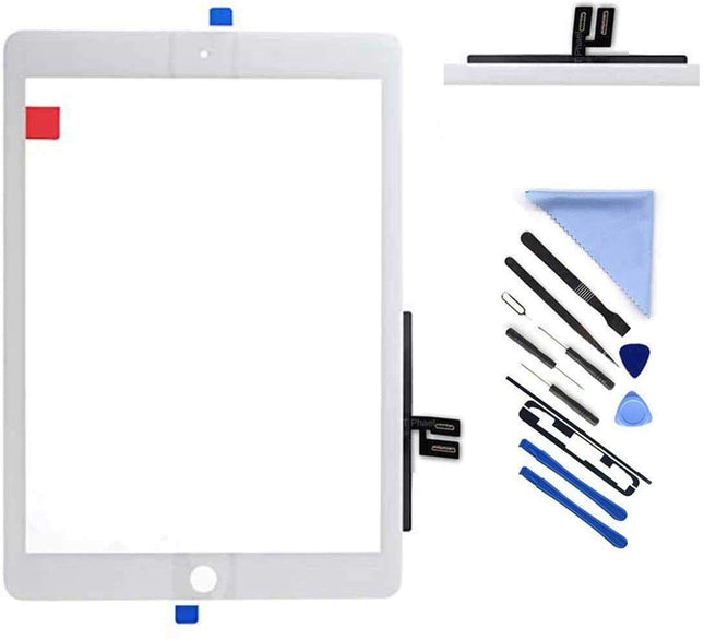 5665 Touchscreen for i Pad 7 7th / 8 8th Gen Screen Replacement Digitizer 2019/2020 10.2", for 7/8 A2197 A2198 A2200 A2270 A2428 A2429 A2430 (without LCD) + Tools (White