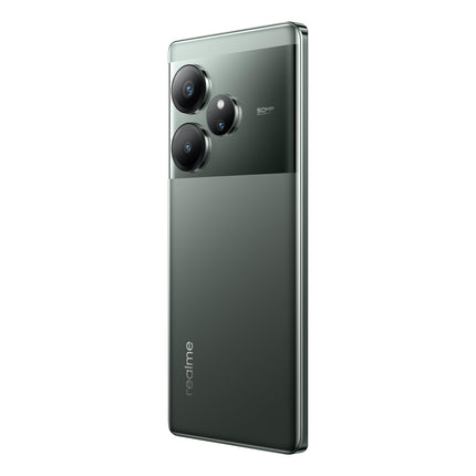 Realme GT6 nutitelefon 5G 12+256 GB, Snapdragon 8s Gen 3 kiibistik, 6000nit üliere ekraan, Sony LYT-808 OIS kaamera, 120W SUPERVOOC laadimine, 5500mAh massiivne aku, habemenuga roheline (adapterit pole)