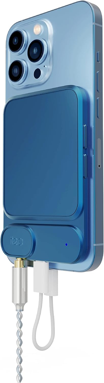 khadas Tea DAC Bluetooth kõrvaklappide võimendi, kaasaskantav DAC HiFi Hi-Res USB DAC 32bit/384KHz, 1160mAh aku 8h Qualcomm QCC5125 LDAC/APTX HD, PCM, DSD, MQA dekooder (sinine)