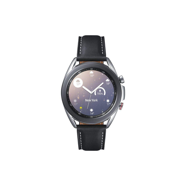 Samsung Galaxy Watch3, ümmargune Bluetooth nutikell Androidile, pöörlev raam, LTE, fitnesskell, aktiivsusmonitor, suur ekraan, 41 mm, hõbedane, 36-kuulise tootjagarantiiga [välja arvatud Amazonis]