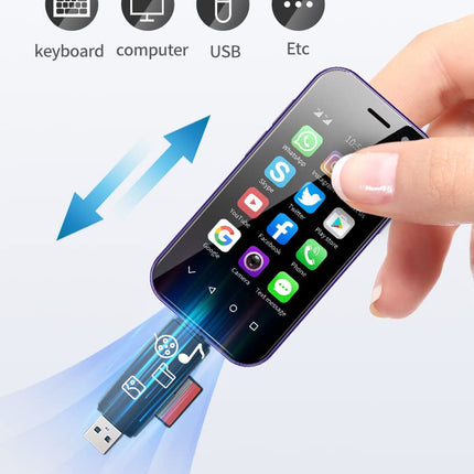 Hipipoo mininutitelefon, 4G väiketelefon 3,0 tolli, kaks SIM-kaarti, 2600mAh aku, 2MP+5MP topeltkaamerad, lastetelefon näotuvastusfunktsiooniga, täiskasvanute varutelefon