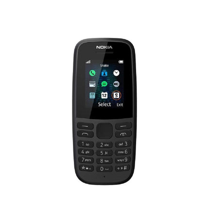 Nokia 105-2019 kahe SIM-kaardiga must (TA-1174) [Suurbritannia versioon]
