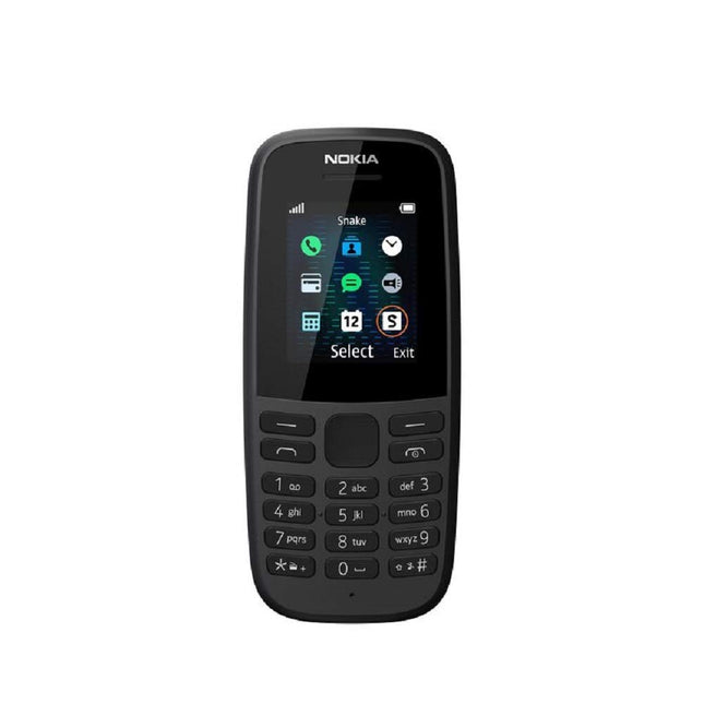 Nokia 105-2019 kahe SIM-kaardiga must (TA-1174) [Suurbritannia versioon]