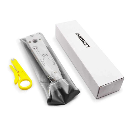 Punch Down Tool, insertion tool, professional tool for telephone plugs, RJ45 RJ11 CAT5e Cat6 type IDC network sockets, installation cable, patch panel, network wiring, insulation displacement terminals
