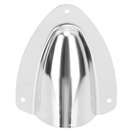 FECAMOS Stainless Steel Cable Cover, Marine Clam Shell, 1 Pair, Robust, Rustproof, Polished, for Yachts (120mm)