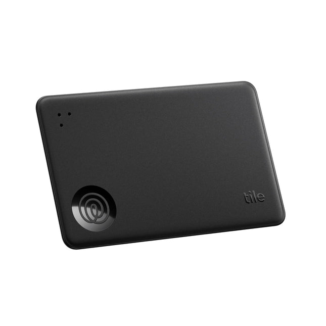 Tile by Life360 Slim (2024) – rahakotiotsija, Bluetooth-jälgija ja esemete leidja pagasisiltide, passide ja muu jaoks, iOS-i ja Androidi ühilduv, telefoniotsija, 1 tk pakis (must)
