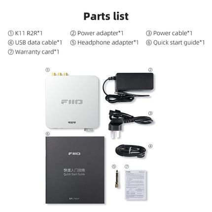 FiiO K11 kompaktne lauaarvuti R2R arhitektuuriga DAC ja kõrvaklapivõimendi
