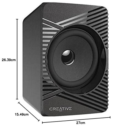 Creative SBS E2500 võimas 2.1 Bluetooth kõlarisüsteem subwooferiga arvuti ja teleri jaoks, must
