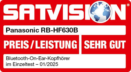 Panasonic HF630B, juhtmevabad tänavakõrvaklapid, kõrvapealsed, sisseehitatud mikrofon, Bluetooth 5.3, mitmepunktiline, pöörlev disain, kuni 72 tundi taasesitust, USB-C, sinine