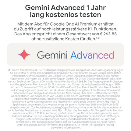 Google Pixel 9 Pro XL – Androidi nutitelefon Gemini mudeliga, SIM-kaardita, kolmekordse tagakaamerasüsteemiga, 24-tunnise akueaga ja 6,8-tollise Super Actua ekraaniga – Obsidian, 128 GB