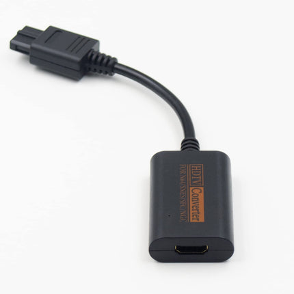 Duttek N64 to HDMI Converter, N64 to HDMI Adapter Cable, HDTV Video Converter Supports SNES, SFC, N64, GC Displays Modes Output to 720p, No Power Supply Required, 20 cm.