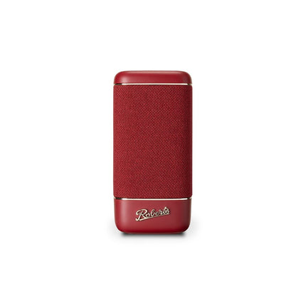 Roberts Beacon 335 Bluetooth Speaker – Portable, Rechargeable, 15h Playtime, Two Passive Bass Radiators, Bass Booster, Equalizer, Stereo Pairing – Red
