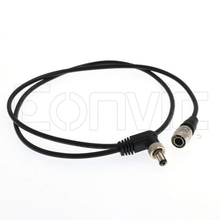 Eonvic Hirose 4-pin isaskaabel Sony F5 F55 kaamera ja lukustatava 2.1mm alalisvoolu täisnurga väljundtoitekaabli vahel Lectrosonics SR vastuvõtja, videotehnika PIX-E5 E5H E7 monitori jaoks.