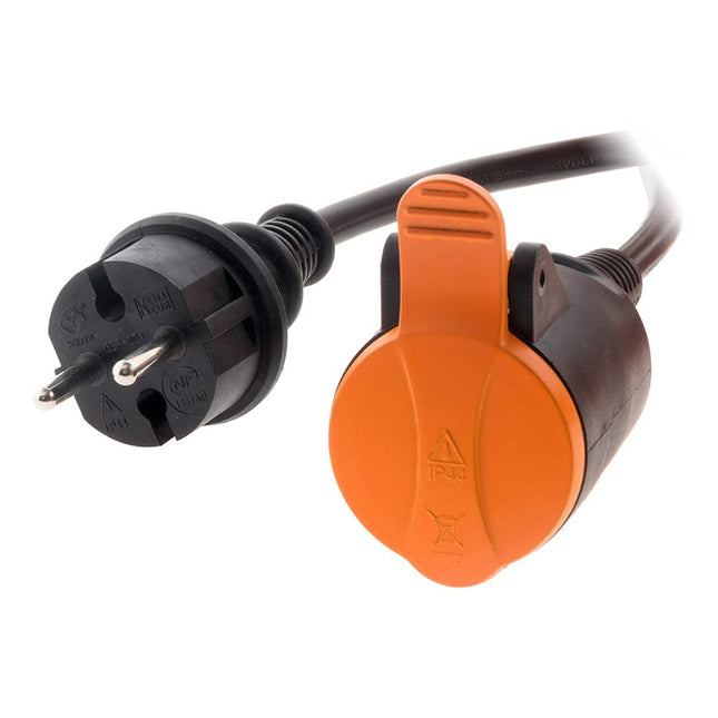 Zenitech pikenduskaabel 2P H05VV F 2X 1.5mm² 25m klambriga oranž