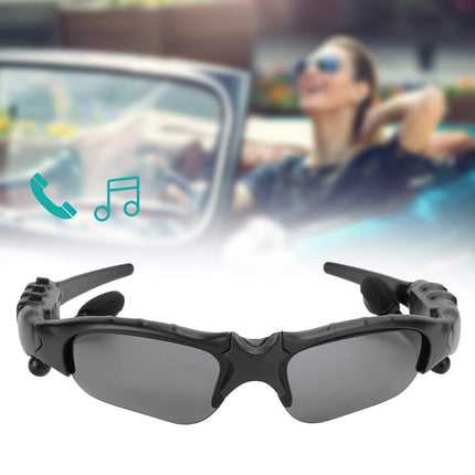 Goshyda Bluetooth Polarized Glasses, Portable Smart 5.0 Wireless Sunglasses Sports Driving Glasses with Stereo Earbuds, for Talking, Listening to Music (Yellow Lens)