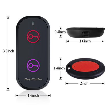 Chlovoe Key Finder, Item Finder and Tracker, Remote Control Finder with Sound, Wireless Wallet Finder, Dog Tag for Finding Keys, Remote Control