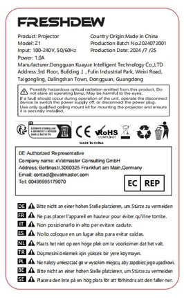 [Electric Focus] FRESHDEW projektor, 5G WiFi projektor Bluetooth Native 1080P projektoriga, 26000L LCD tehnoloogiaga kodukino välistingimustes kasutamiseks/kodukino videoprojektor statiiviga iOS/Android/TV Stick jaoks