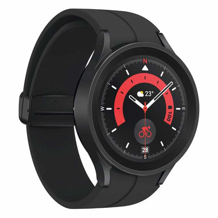 Samsung Galaxy Watch5 Pro, Round Bluetooth Smartwatch, Wear OS, Outdoor Fitness Watch, Fitness Tracker, 45mm, Titanium Black