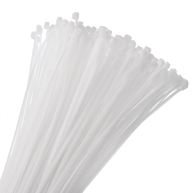 QUARKZMAN 250 tk 500 mm/20" pikkused kaablisidemed, korduvsuletavad, 5 mm/0,2" pea laiusega, iselukustuvad kaablisidemed, vastupidavad kaablihalduseks, 18 kg/40 naela tõmbetugevusega kaablisidemed, valged