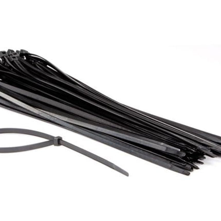 Perel Set of Nylon Cable Ties 8.8 x 500 mm - Black, UV-resistant, 100 pieces