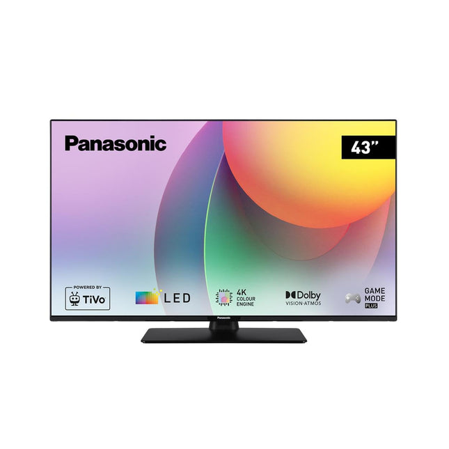 Panasonic TB-43W60AEZ, W60 seeria 43-tolline 4K Ultra HD LED-nutiteler, 2024, TiVo, 4K värvimootor, Dolby Vision ja Atmos, mängurežiim Plus erakordse visuaalse kogemuse saamiseks.