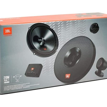 JBL Club 602CTP kahesuunaline auto helisüsteem - 210-vatine komponentkõlarite komplekt 165 mm sisseehitatud autokõlaritega, kõrgsagedusvaljuhääldi ja filtriga, must, 16 cm