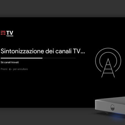 Tim Vision Box Technicolor Jade dekooder TIM Android TV 10 integreeritud DVB-T2 standardiga