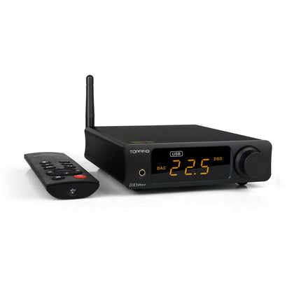 TOPPING DX3 Pro + Headphone Amplifier ES9038Q2M Bluetooth LDAC Audio Decoder USB/Optical/Coaxial HiFi DAC NFCA XMOS XU208 Preamplifier DX3 Pro Plus (Black)