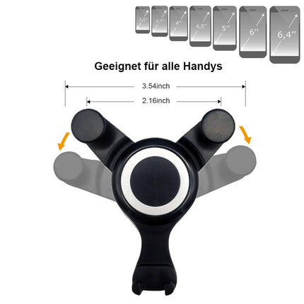 OYEFLY mobiiltelefonihoidik, mis ühildub Smart Model 453 Forfour Fortwo'ga | Universaalne hoidik nutitelefoni, GPS-i ja tahvelarvuti jaoks | 360° reguleeritav optimaalse vaate tagamiseks | Autotelefonihoidik