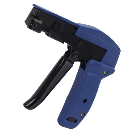 Cable Tie Gun, Blue Chrome Vanadium Alloy Steel Nylon Cable Tie Tensioning Tool Nylon Cable Tie Cutting Tool, Nylon Cable Tie Fastening Tool