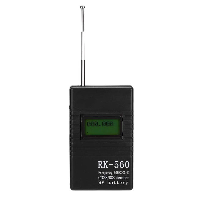 ASHATA kaasaskantav sagedusloendur, täpne RK560 50MHz 2.4G sagedusloendur, kaasaskantav pihuarvuti raadiosageduse tester kahesuunalisele raadiole, Baie walkie-talkie dekooder, CTCSS/DCS SMA emane
