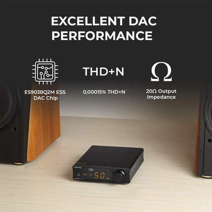 TOTAUDIO Topping DX3 Pro+ Bluetooth Headphone Amplifier (Silver)